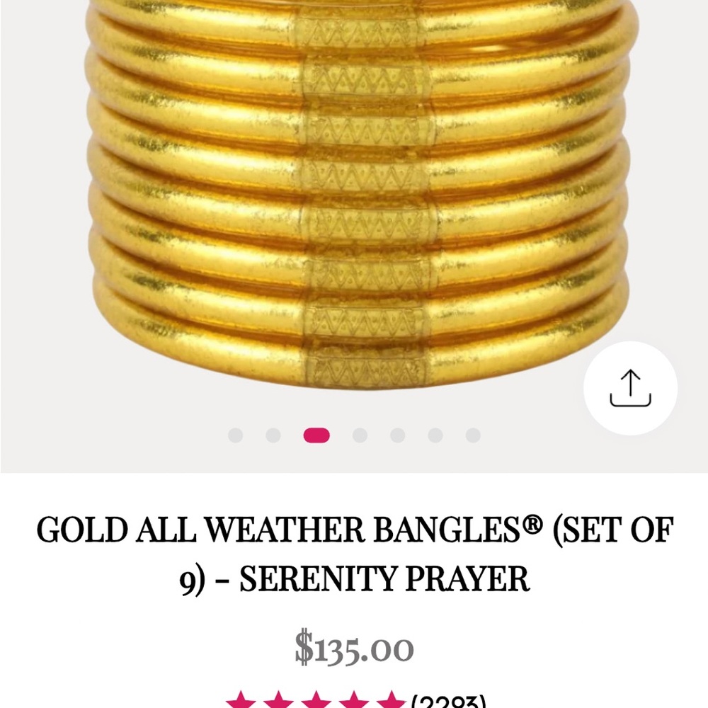 Gold Bangle Set - Picture 2 of 2